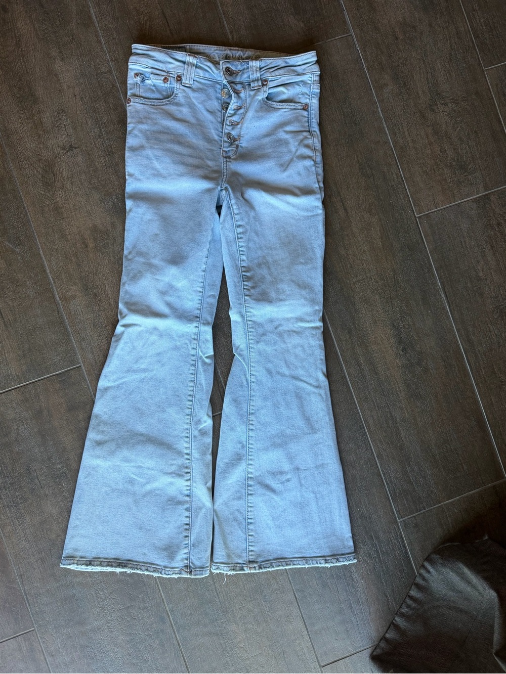 American Eagle Outfitters Light Wash Flare Jeans- size 2 short